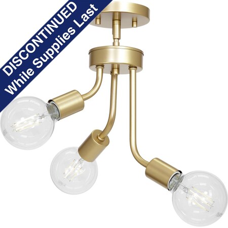 Progress Lighting Zag Collection Three-Light Chandelier P400148-078